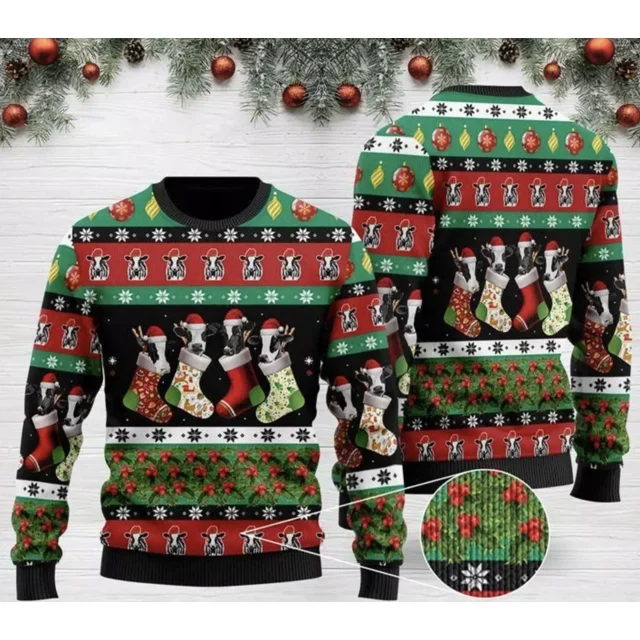 Dairy Cow Ugly Christmas Sweater For Men & Women - Walmart.com