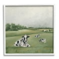 thumbnail image 1 of Dairy Cows Grazing in Rolling Green Field Farms Landscape Framed Art Print Wall Art, 17x17, 1 of 7