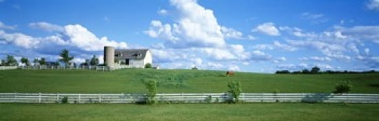 Dairy Farm Janesville Wisconsin USA Canvas Art - Panoramic Images (36 x 12)