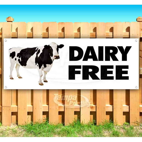 Dairy Free 13 oz Vinyl Banner With Metal Grommets