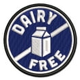 thumbnail image 1 of Dairy Free Applique Multi-Color Embroidered Hook & Loop Patch - 2.0 Inch Mini, 1 of 5