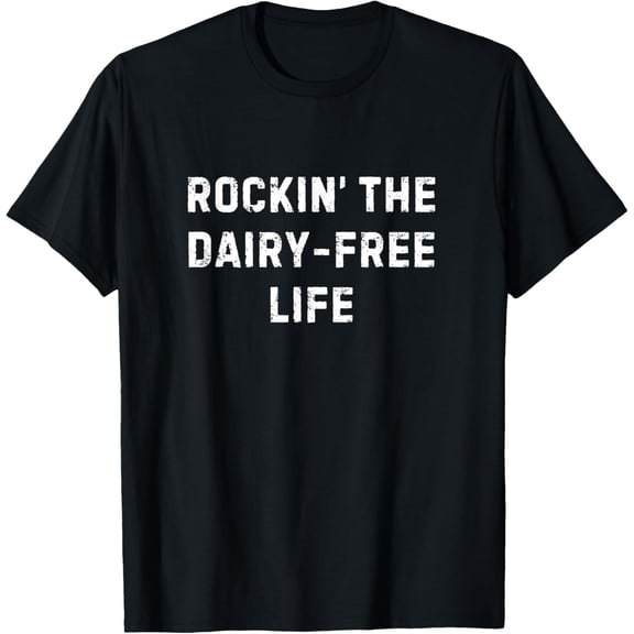 Dairy Free Living Food Allergy Cheese Ice Cream Milk Allergy T-Shirt