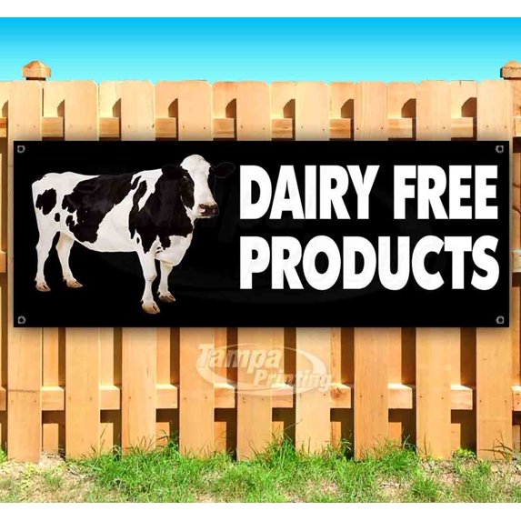 Dairy Free Products 13 oz Vinyl Banner With Metal Grommets