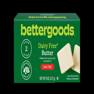 Bettergoods Dairy-Free Salted Butter Sticks, 8 oz, 2 Sticks