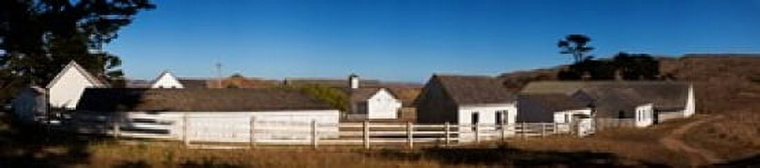 Dairy buildings at Historic Pierce Point Ranch Point Reyes National Seashore Marin County California USA Canvas Art - Panoramic Images (22 x 5)