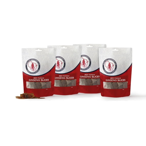 Dairyland Management LLC Red Panax Ginseng Slices - 16 oz Pack Korean Panax Ginseng Slices - Non-GMO, Gluten Free Red Ginseng Root Slices - Use This Herbal Supplement in Soup, Tea, Congee