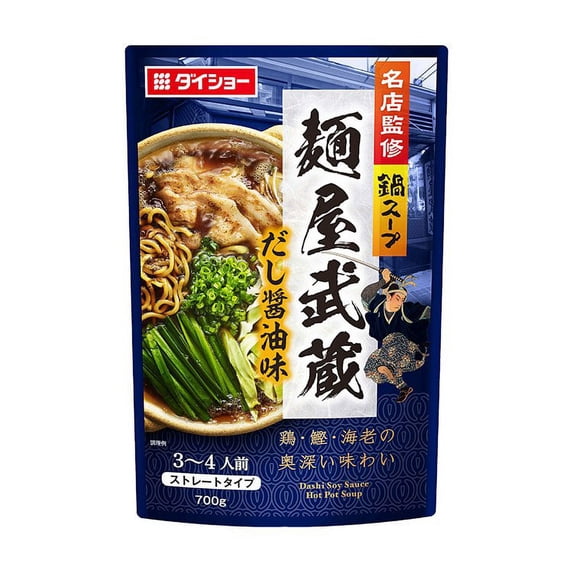 Daisho Dashi Soy Sauce Hot Pot Soup 700g名店坚制 面屋武藏 浓郁大石酱油味火锅汤料