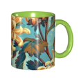 thumbnail image 1 of Daisies Flower Coffee Mug Fun Custom Ceramic Mugs 11oz Green, 1 of 5