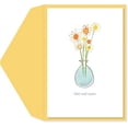 thumbnail image 1 of Graphique Daisies Get Well Card | Feel Better Soon | Recovery | Family and Friends | Glitter Accents | Color-Coordinated Envelope | 5" x 7", 1 of 5