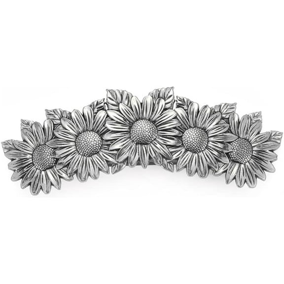 Daisies Hair Clip Large Hand Crafted Metal Barrette French Hair Clip Vintage Viking Celtic Knot Protection Hair Clip Barrettes Gift For Women Girl Viking Hair Accessories