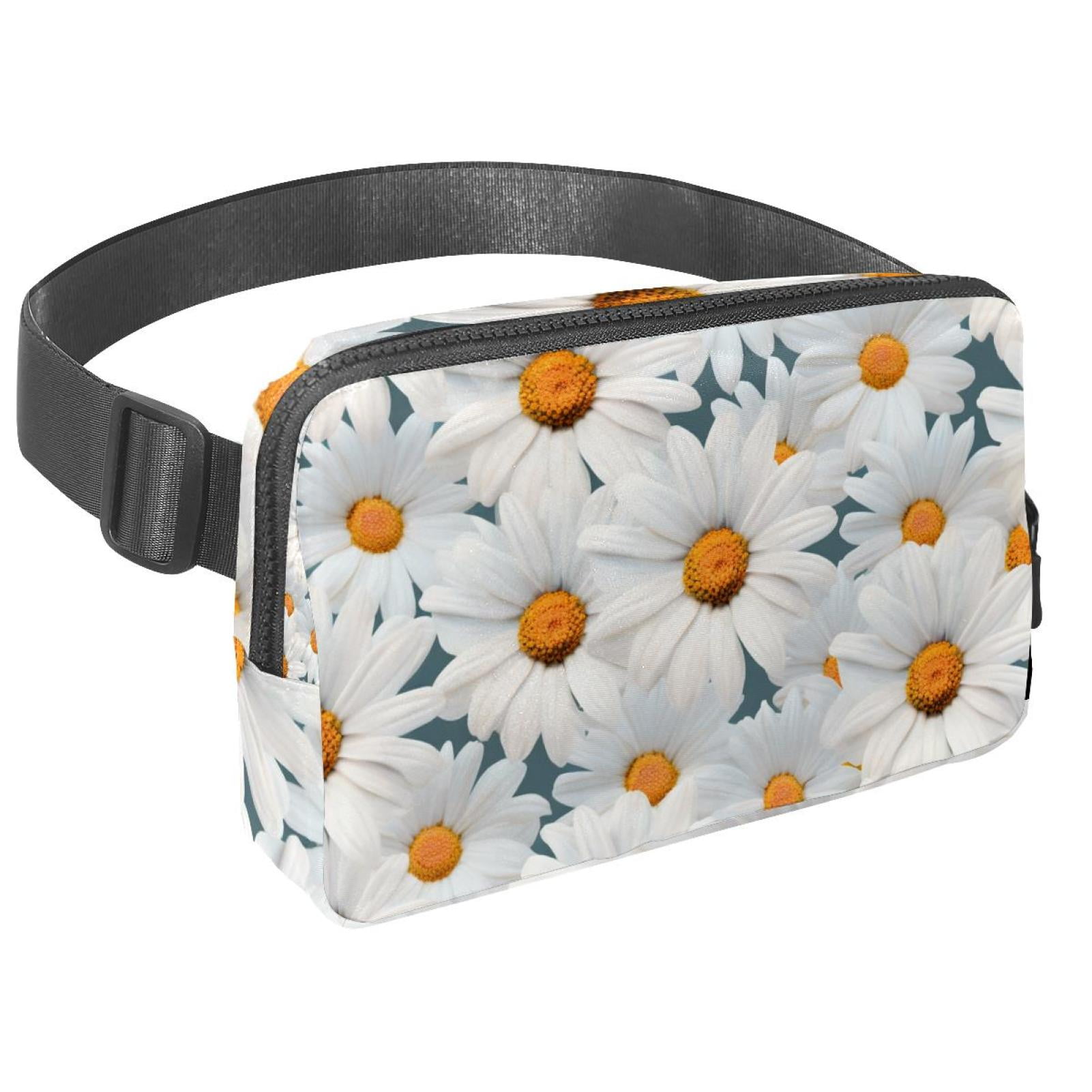 Daisies Lightweight, Adjustable Running Belt with Extension Strap, Unisex Waist Bag, Fanny Pack, Cross Body Bag