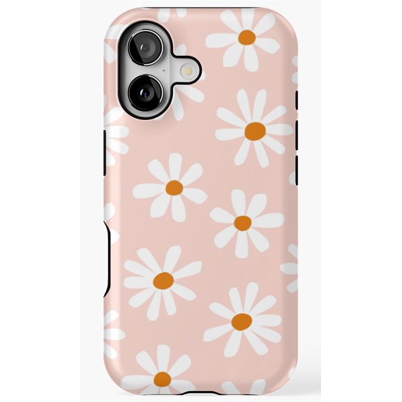 Daisies Pattern White Flower Aesthetic Cute Daisy Print Case Phone Case for iPhone 17 16 15 14 13 12 11 Pro Max