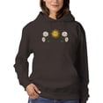 thumbnail image 1 of Daisies, Sun And Moon Art Hoodie Women -Image by Shutterstock, Female Medium, 1 of 4