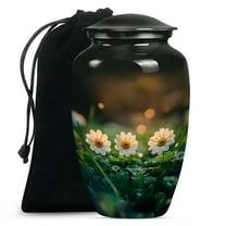 Daisies Urn, Cremation Urns for Human Ashes, Urns for Adult Human Ashes, Urn for Ashes Adult male, Urn for Ashes Adult Male, Large Urns for Human Ashes (Size - 10inch)