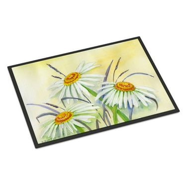 Daisies by Maureen Bonfield Doormat 24x36