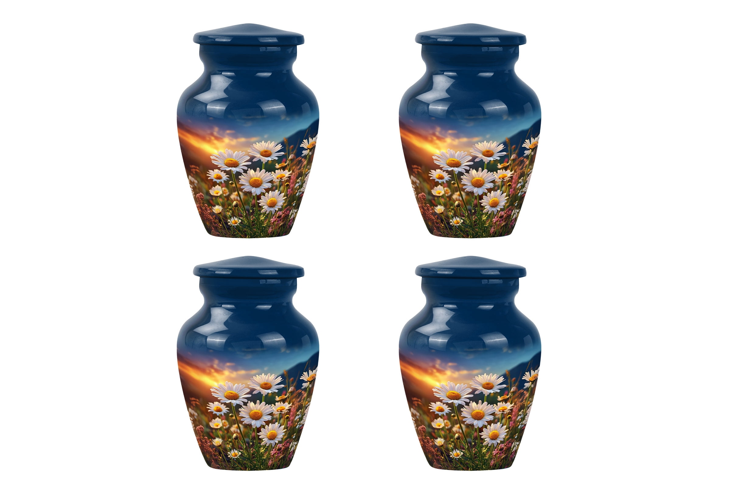Daisies urns for human Ashes, Small Urns for human Ashes Keepsake