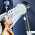thumbnail image 1 of Daispray Pressurized Shower Head, Universal Powerful Handheld Shower with 3 Modes, One-Hand Operation, Water Stop Function, Easy Installation, for Bath Bathtub, 1 of 8