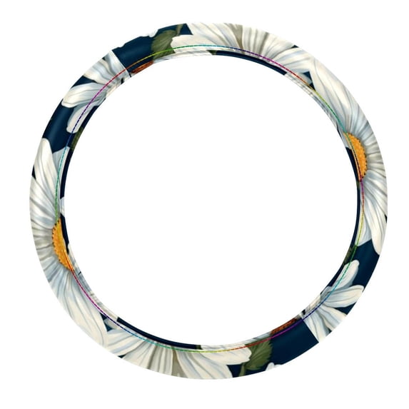 Daisy 14.5 Inch Printing PVC Leather Car Wheel Cover Steering Wheel Cover Car Wheel Covers Auto Accessories