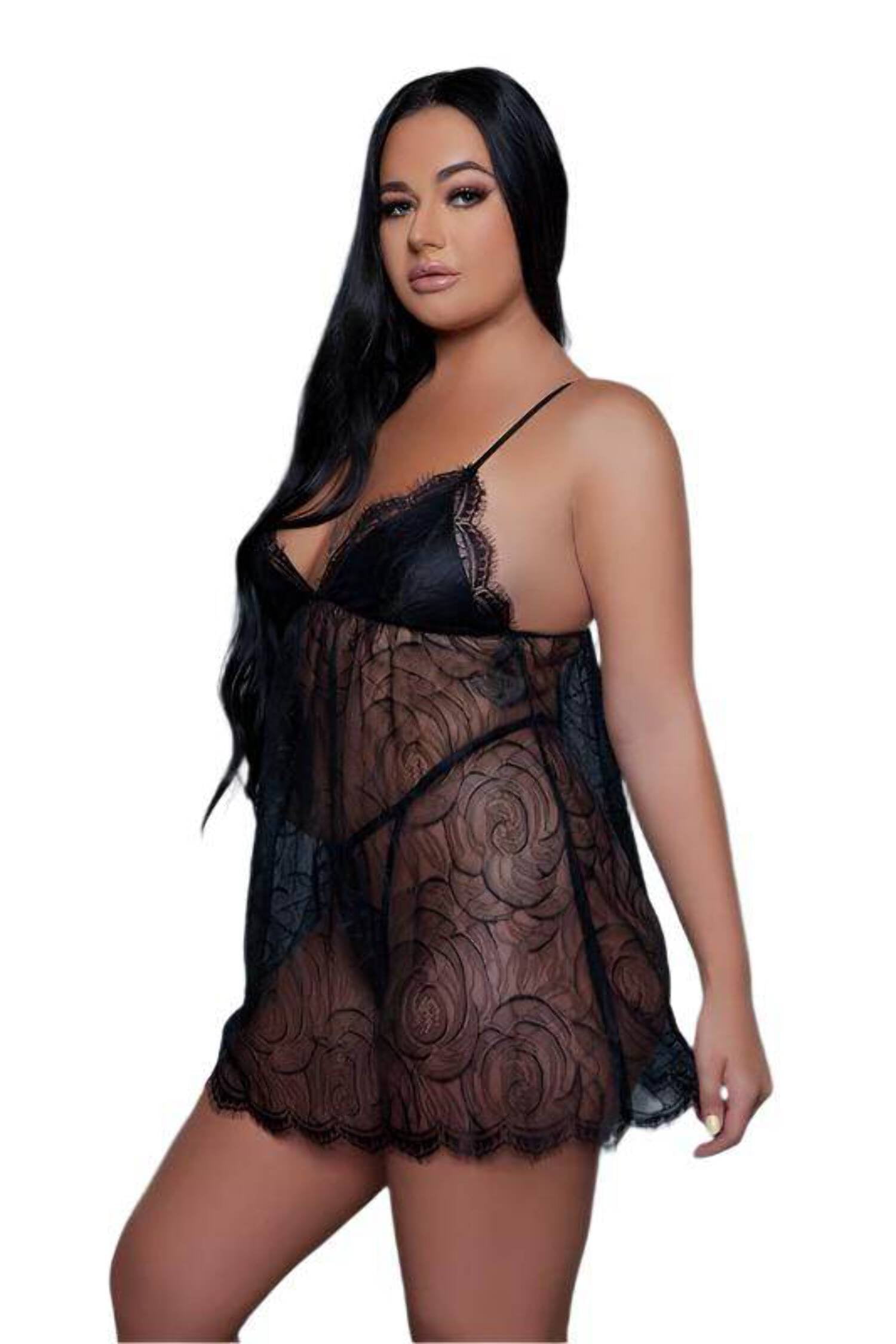 Daisy 2 Piece Babydoll Lingerie - Walmart Business Supplies