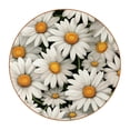 thumbnail image 1 of Daisy 6PCS Round Microfiber Leather Cup Coasters, 11x11 cm/4.3x4.3 in - Set of 6 Drink Coasters for Home Decor, 1 of 6