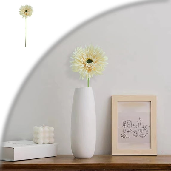 Daisy Artificial Flower 17.7ââ Daisies Silk Flower with Stem for Wedding Bouquet Home Party Garden Outdoor Decoration