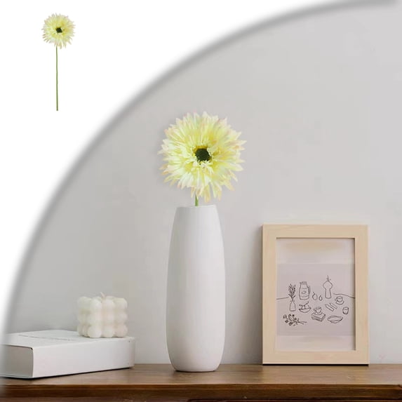 Daisy Artificial Flower 17.7ââ Daisies Silk Flower with Stem for Wedding Bouquet Home Party Garden Outdoor Decoration