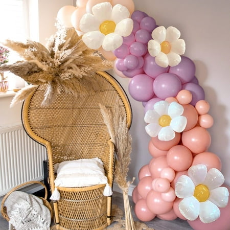 Daisy Balloon Garland Boho Party Decorations Arch Kit