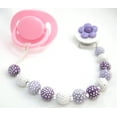 thumbnail image 1 of Daisy Beaded Pacifier Clip, 1 of 4
