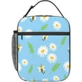 thumbnail image 1 of Daisy Bee Lunch Bag Insulated Lunch Box for Women Reusable Portable Lunchbox Leakproof Cooler Tote Bento Bag for Office Work Picnic Blue, 1 of 6