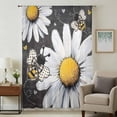 thumbnail image 1 of Daisy Bee Sheer Curtains 72 Inches Long, Summer Botanical Farmhouse Flower Plants Light Filering Curtains, Breathable Simi Curtain Privacy Drapes for Living Room Bedroom Lightweight Window Treatment, 1 of 9