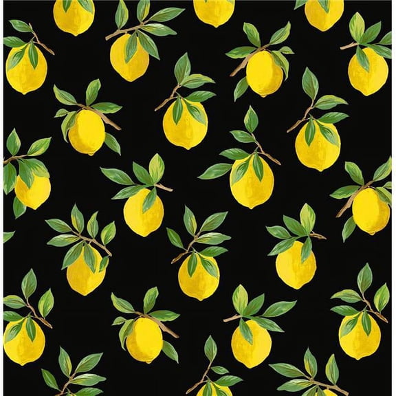 Daisy Bennett DB20400 18 ft. Lemoncello Wallpaper, Black