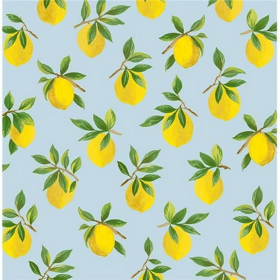 Daisy Bennett DB20402 18 ft. Lemoncello Wallpaper, Sky Blue