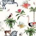 thumbnail image 1 of Daisy Bennett Designs Cream Merry Go Round Nonwoven Unpasted Wallpaper, 1 of 7