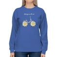 thumbnail image 1 of Daisy Bicycle Spring Air Sweatshirt Women -Image by Shutterstock, Female Large, 1 of 4