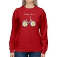 thumbnail image 1 of Daisy Bicycle Spring Air Sweatshirt Women -Image by Shutterstock, Female Small, 1 of 4