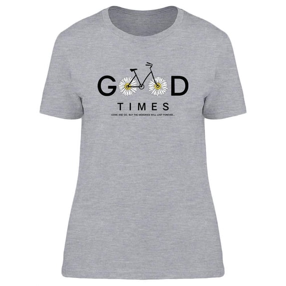 Daisy Bike Wheels And Slogan T-Shirt Women -Image by Shutterstock, Female XX-Large