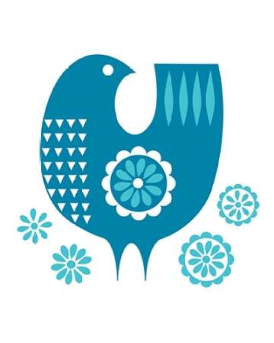 Daisy Bird Canvas Art - Roddy and Ginger (24 x 30)