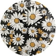 thumbnail image 1 of Daisy Black Wall Clock Round Vintage Silent Non Ticking Battery Operated Accurate Arabic Numerals Design for Home Kitchen Living Room Bedroom 10 Inch Home Decor, 1 of 6