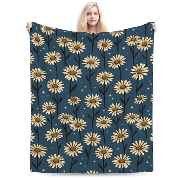 Daisy Blanket Cozy Warm All Season Air Conditioning Blanket for Living Room Couch, Gifts for Adults 50x40