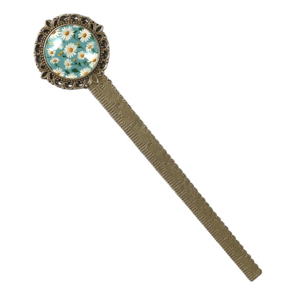 Daisy Book Lovers' Lace Bookmark in Antique Bronze - a Book Mark Accessory for Readers