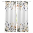 thumbnail image 1 of Daisy Botanical Blackout Curtains for Bedroom Living Room Darkening Curtains 90 Inch Pastoral Farmhouse Floral Black Out Window Curtain Privacy Insulated Window Treatment Grommet Drapes 52"x90"x2, 1 of 9