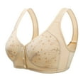 thumbnail image 1 of Daisy Bra,Lisa Charm Bras Front Snaps Seniors,Lisa Charm Bra for Women Push Up Wireless Full Coverage Bras for Seniors, 1 of 4