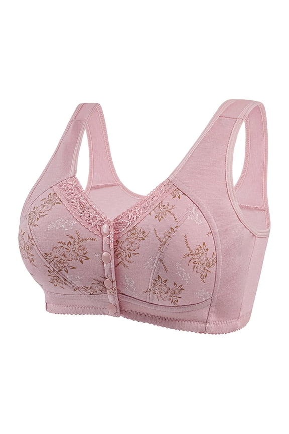 Daisy Bra for Seniors, Front Snap Closure Bras, Front Snaps Daisy Bras for Older Women