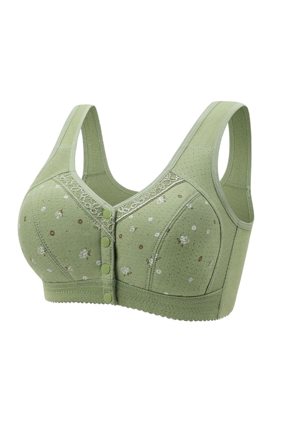Daisy Bra for Seniors, Front Snap Closure Bras, Front Snaps Daisy Bras for Older Women