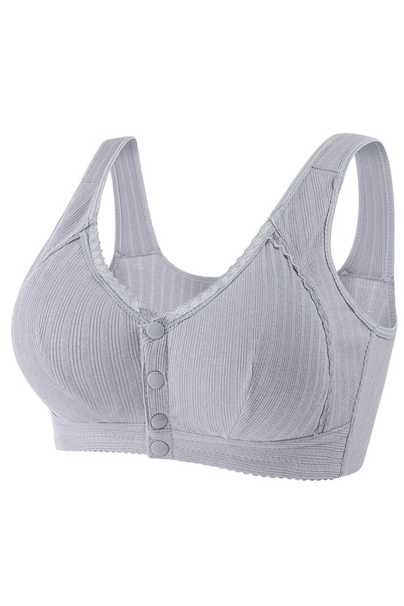 Daisy Bra for Seniors, Front Snap Closure Bras, Front Snaps Daisy Bras for Older Women