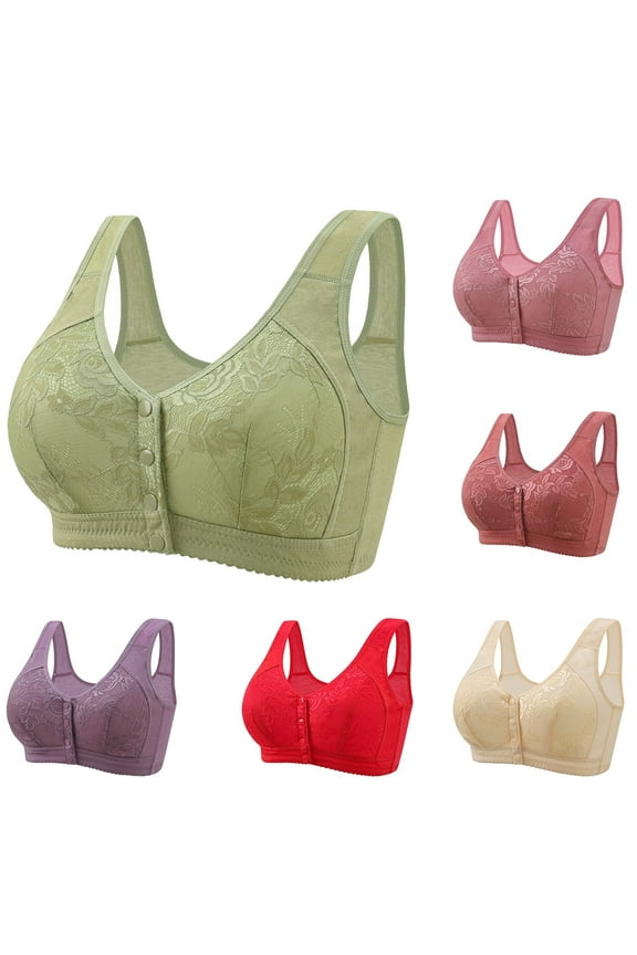 Daisy Bra for Seniors, Front Snap Closure Bras, Front Snaps Daisy Bras for Older Women