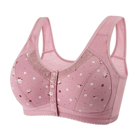 Daisy Bra for Seniors, Front Snap Closure Bras, Front Snaps Daisy Bras for Older Women
