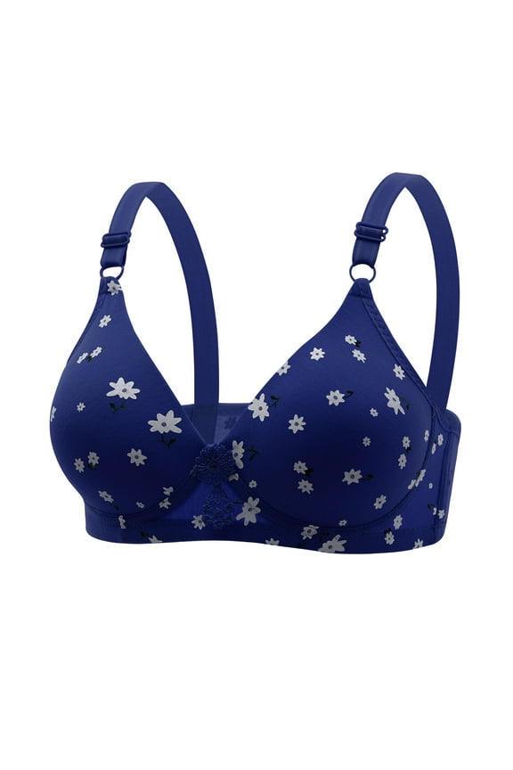 Daisy Bra for Women, Comfortable Seamless T-Shirt Bras for Older Women No Underwire Push Up Everyday Brassiere