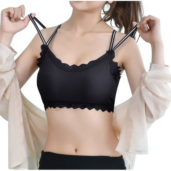 Daisy Bras for Women Floral Lace No Underwire Bra Lightweight Push Up Everyday Bralette Adjustable Straps Brassiere Lounge Breathable Underwear Training Yoga Bra