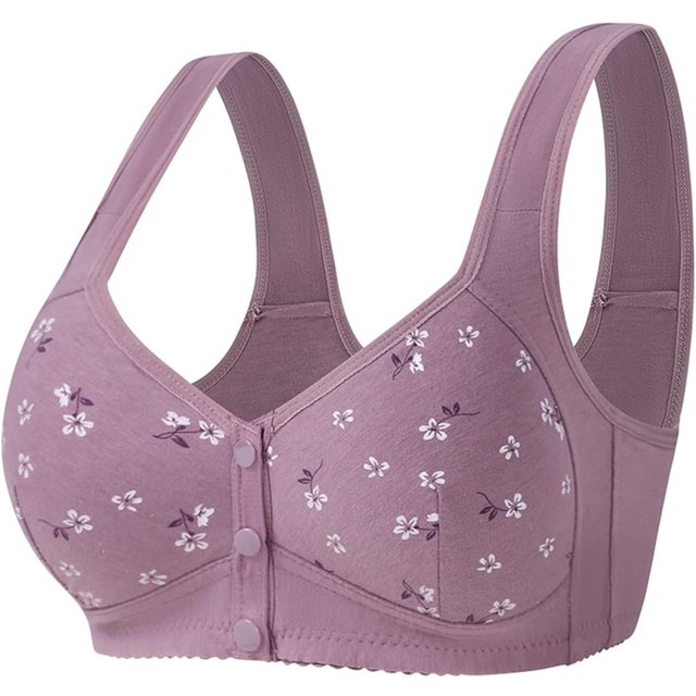 Daisy Bras for Older Women, 2024 New Comfortable Convenient Front Close ...